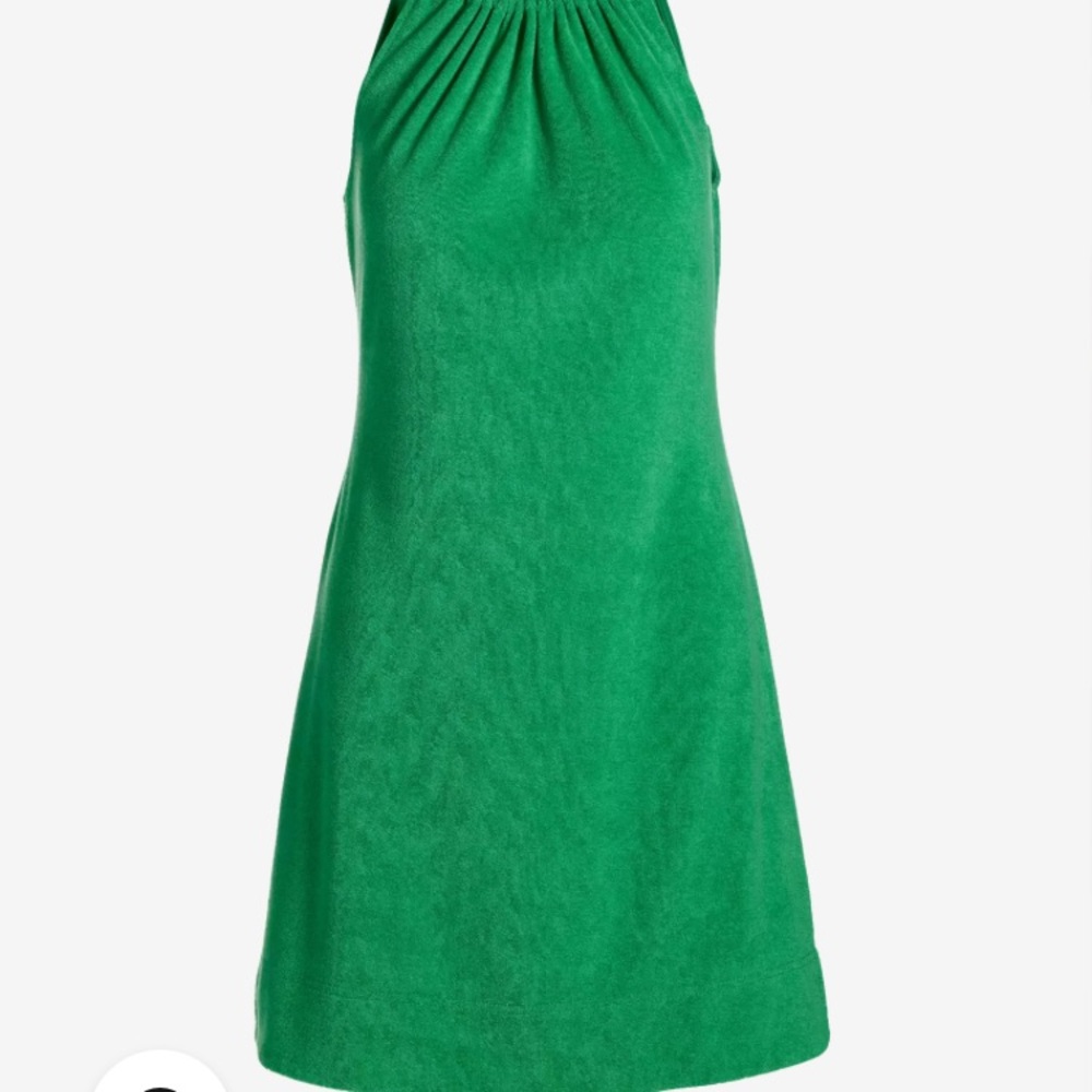 Boston Proper Vibrant Green Mini Dress - Picture 3 of 4